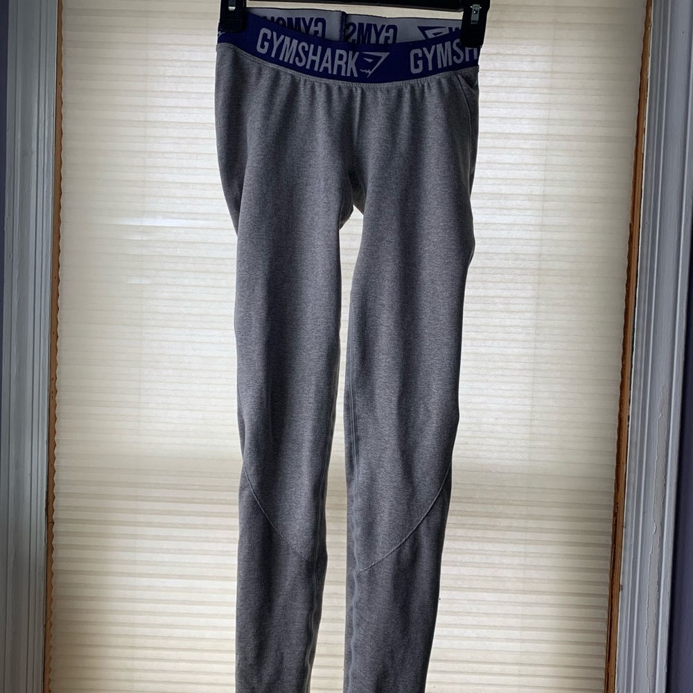 Light Grey Marl/ indigo Gymshark Flex leggings